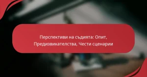 Перспективи на съдията: Опит, Предизвикателства, Чести сценарии